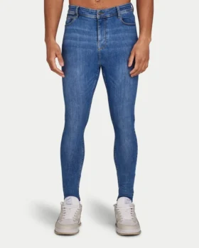 Men’s spray-on jean – mid blue