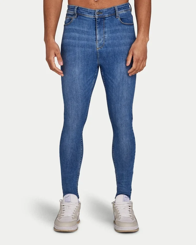 Men’s spray-on jean – mid blue Men’s spray-on jean – mid blue