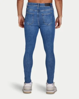 Men’s spray-on jean – mid blue