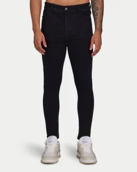 Men’s spray-on jeans – black