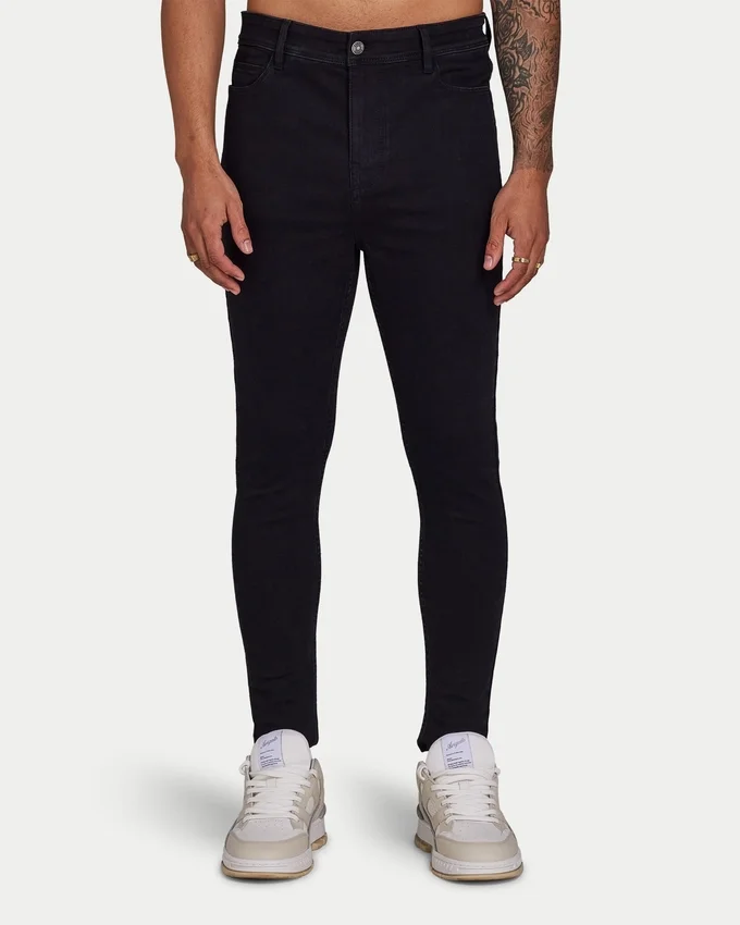 Men’s spray-on jeans – black Men’s spray-on jeans – black