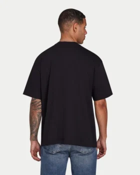 Mens blank oversized t-shirt – black