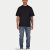 Mens blank oversized t-shirt – black