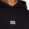 Mens collective oversized hoodie – black Mens collective oversized hoodie – black