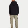 Mens collective oversized hoodie – black Mens collective oversized hoodie – black