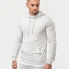 Mens focus slim fit hoodie – grey marl