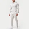 Mens focus slim fit hoodie – grey marl