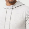 Mens focus slim fit hoodie – grey marl