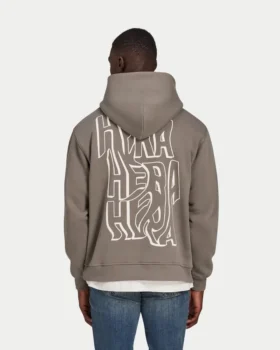 Mens graffiti oversized hoodie