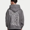 Mens graffiti oversized hoodie