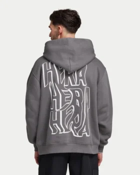Mens graffiti oversized hoodie