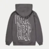 Mens graffiti oversized hoodie
