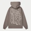 Mens graffiti oversized hoodie