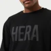 Mens label long sleeve t-shirt – black