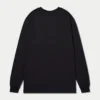 Mens label long sleeve t-shirt – black
