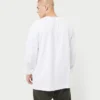 Mens label long sleeve t-shirt – white