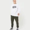 Mens label long sleeve t-shirt – white
