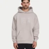 Mens label oversized hoodie