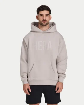 Mens label oversized hoodie