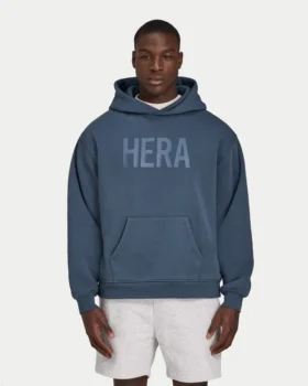 Mens label oversized hoodie