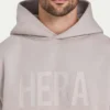 Mens label oversized hoodie