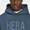 Mens label oversized hoodie
