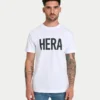 Mens label regular fit t-shirt – white