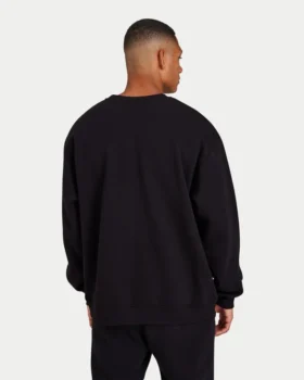 Mens label sweatshirt – black