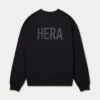 Mens label sweatshirt – black Mens label sweatshirt – black