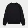 Mens label sweatshirt – black Mens label sweatshirt – black