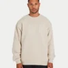 Mens label sweatshirt – oatmeal Mens label sweatshirt – oatmeal