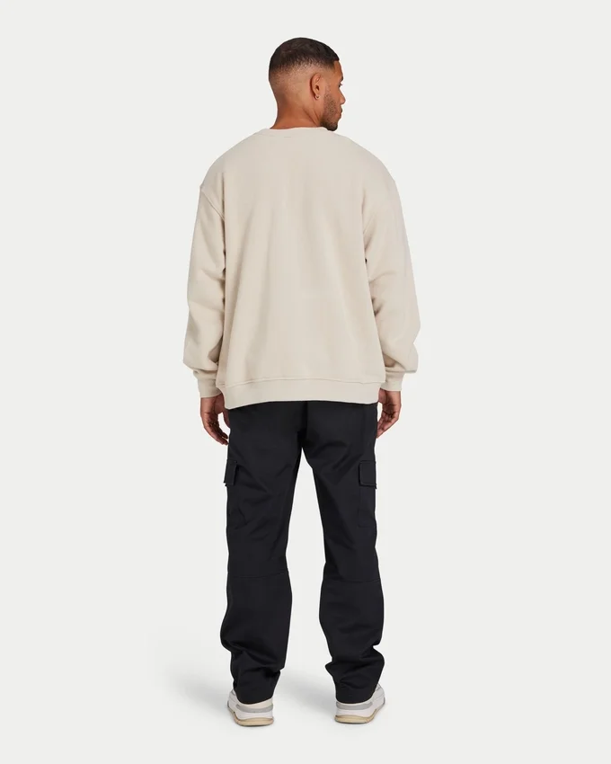 Mens label sweatshirt – oatmeal Mens label sweatshirt – oatmeal