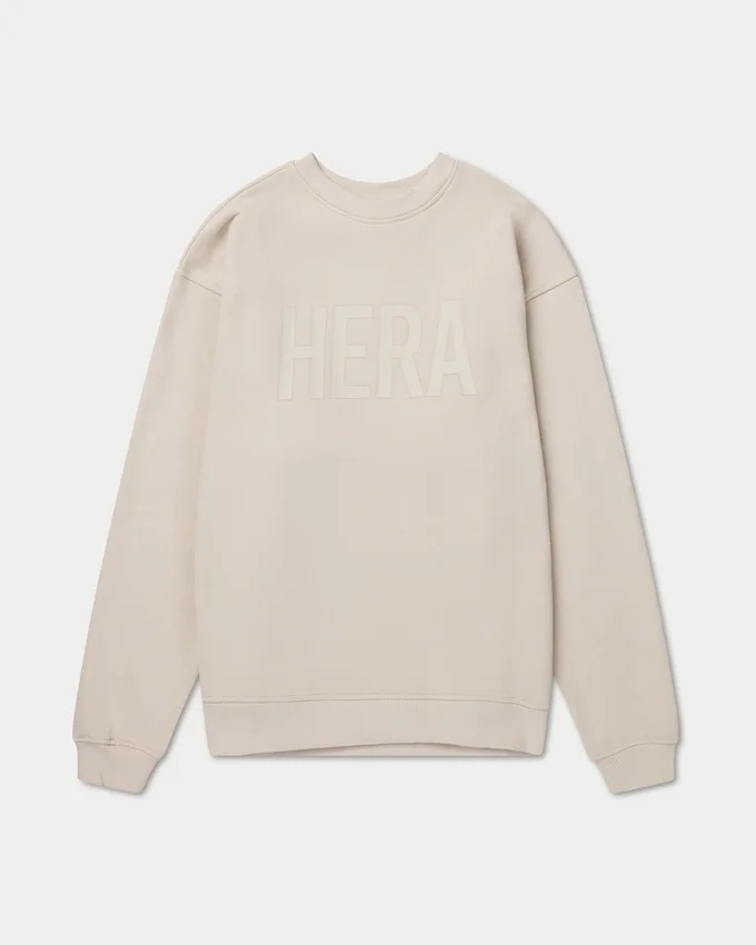 Mens label sweatshirt – oatmeal Mens label sweatshirt – oatmeal