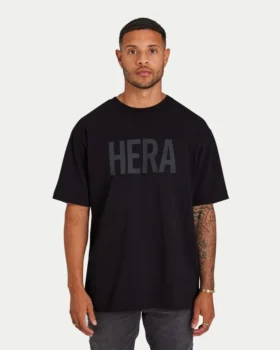 Mens label t-shirt – black