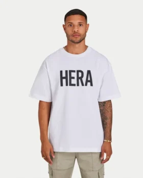 Mens label t-shirt – white