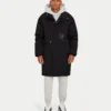 Mens layer parka jacket – black Mens layer parka jacket – black
