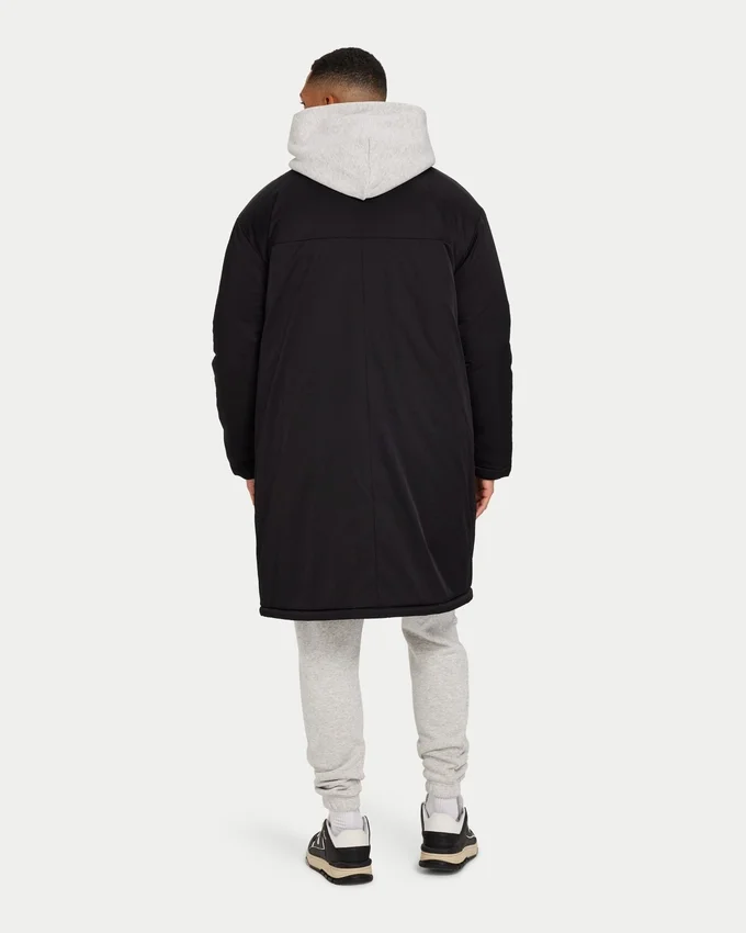 Mens layer parka jacket – black Mens layer parka jacket – black
