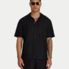 Mens linen short sleeve shirt