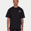 Mens oversized staple t-shirt – black Mens oversized staple t-shirt – black