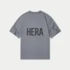 Mens oversized staple t-shirt – charcoal grey