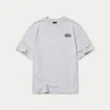 Mens oversized staple t-shirt – grey marl