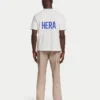 Mens oversized staple t-shirt – off white