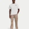 Mens oversized staple t-shirt – off white