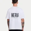 Mens oversized staple t-shirt – white