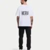 Mens oversized staple t-shirt – white