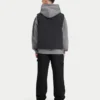 Mens quilted utility gilet – black