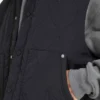 Mens quilted utility gilet – black