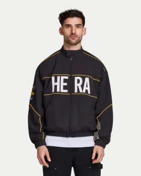 Mens racing track jacket