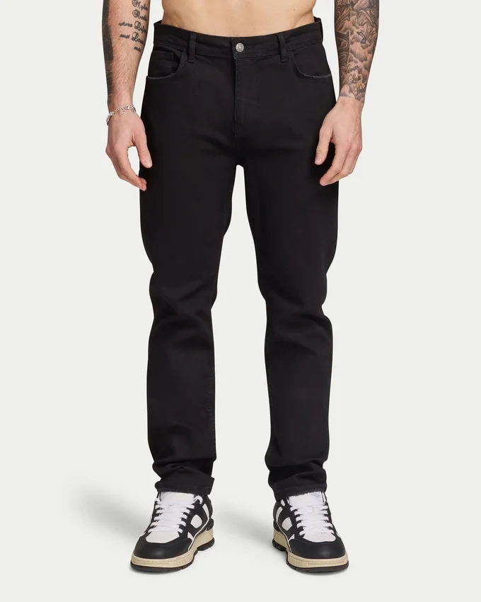 Mens relaxed denim jean – black Mens relaxed denim jean – black