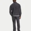 Mens signature washed oversized 1/4 zip sweatshirt
